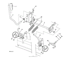 MOWER LIFT LEVER