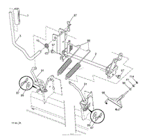 MOWER LIFT LEVER