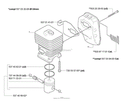 Piston/Cylinder/Muffler