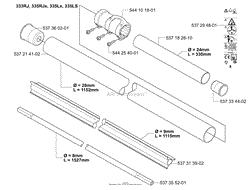 Shaft/ Tube 333RJ, 335RJx/Lx/LS