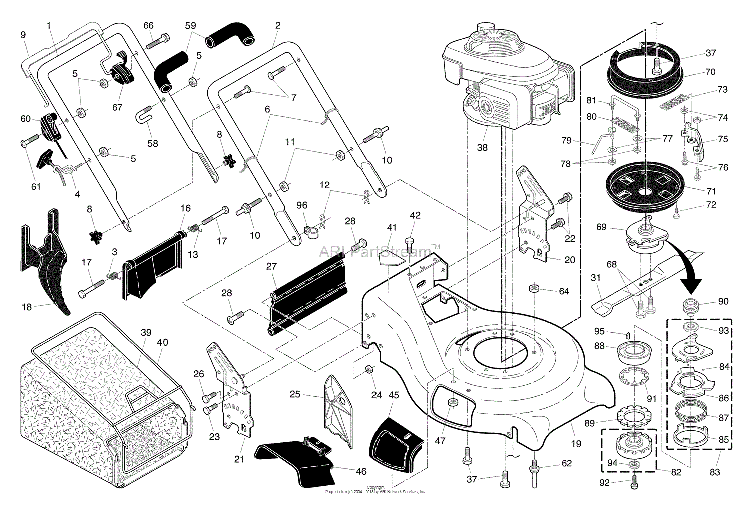 Husqvarna 7021 RB (96143005000) (2008-12) Parts Diagrams