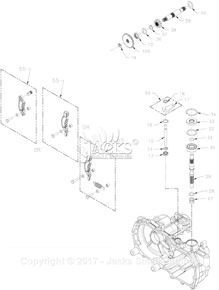 Hydro Gear ZA-AHBB-3D5A-2DCX Parts Diagrams