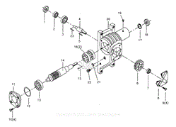 Parts List 4 - Gear Speed Reducing Box - HBS 916EVS HBS 1018EVS