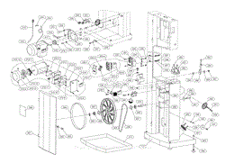 Parts List 2 - Lower Wheel &amp; Motor Assembly (JWBS-14SF)