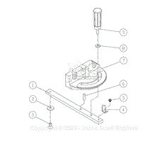 Parts List 9 - Miter Gauge Assembly (JWBS-15,18,20)