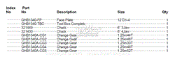 Parts List 23 - Additional Parts