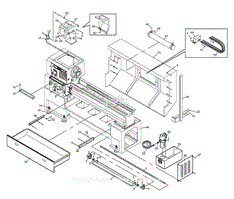 Parts List 10 - Cabinet and Panel Assembly (Front Moveable Chip Tray Options)