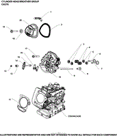 Cylinder Head/Breather Group - CH270-0012