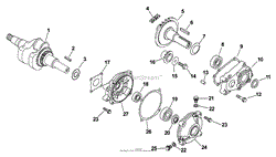 Crankshaft 1-7-8 TP-2504