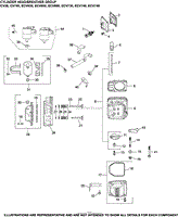 Cylinder Head/Breather Group 4-24-744 ECV630-749