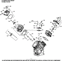 CYLINDER HEAD/ BREATHER GROUP 4-24-892 PCH680-740