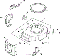 Blower Housing &amp; Baffles 6-27-153