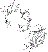 Blower Housing &amp; Baffles 6-24-398