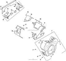 Blower Housing &amp; Baffles 6-24-199