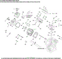 Cylinder Head/Breather Group 4-24-778 CH18-750