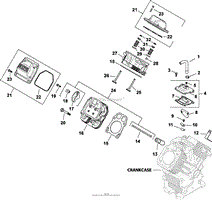 Cylinder Head/ Breather Group 4-24-575 CH18-750