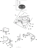 Blower Housing &amp; Baffles 6-24-387