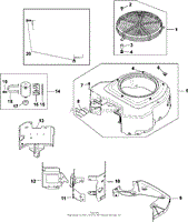 Blower Housing &amp; Baffles 6-24-391