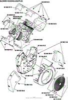 Blower Housing &amp; Baffles 6-62-4