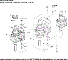 Crankshaft Group 1-20-7 SV470-620