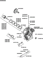 Crankcase Group 2-24-387 ECH630-749