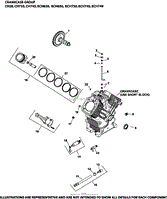 Crankcase Group 2-24-409 ECH630-749