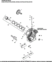 Crankcase Group 2-24-392 ECH630-749