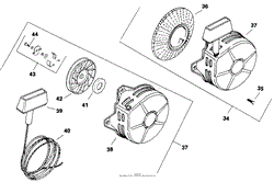 Retractable Starter (Cont.) 23-2-213 TP-2045-B(2)