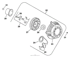 Retractable Starter (Cont.) 03090097501