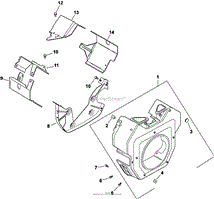 Blower Housing &amp; Baffles 6-24-331