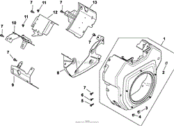 Blower Housing &amp; Baffles 6-24-424