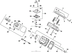 Cylinder Head/ Breather Group 4-24-358