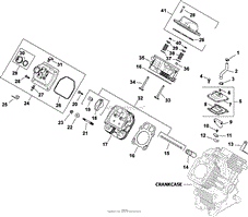 Cylinder Head/ Breather Group 4-24-111 CH18-750