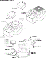 Blower Housing &amp; Baffles 6-32-4