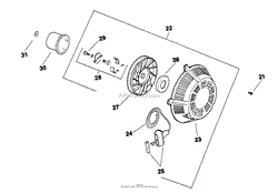 Retractable Starter (Cont.) 03070087501