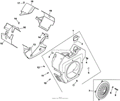 Blower Housing &amp; Baffles 6-24-336 CV18-750