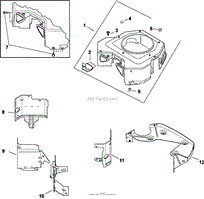 Blower Housing &amp; Baffles 6-24-342