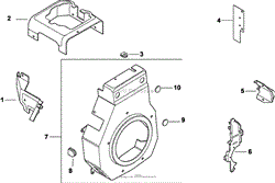 Blower Housing &amp; Baffles 6-27-102