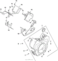 Blower Housing &amp; Baffles 6-24-193