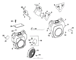 Blower Housing &amp; Baffles (TP-2481) Rev 10/26/2006