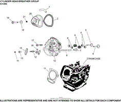 Cylinder Head/Breather Group CH395-3159 CH395