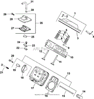 Cylinder Head/ Breather Group 4-24-387 CH18-750