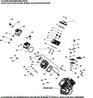 Cylinder Head/Breather Group 4-24-701 ECH630-749