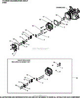 Cylinder Head/Breather Group XT650-2027 XT650