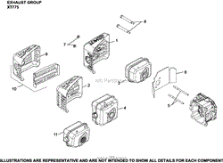 Exhuast Group XT775-3092