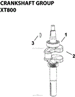 Crankshaft Group XT800-3037