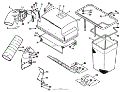 30&quot; GRASS CATCHER PARTS AND PARTS LIST