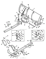 42&quot; SPRING MOUNTED SNOW BLADE PARTS LIST