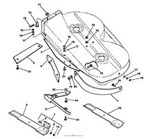 BAFFLES AND BLADES PARTS LIST-38&quot; GRASS CATCHER