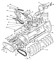 COLLECTOR HOUSING PARTS LIST-36&quot; SNOWTHOWER